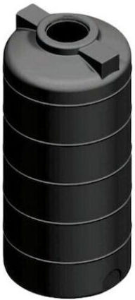Plastic Storage Tank 100lt S6 Eco-s Vertical Cylindrical Heavy Duty For Petroleum Water Oil Black