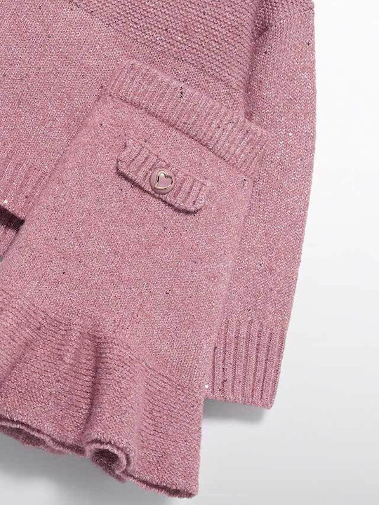 Kinder-Set mit Rock Winter 2Stück Pink