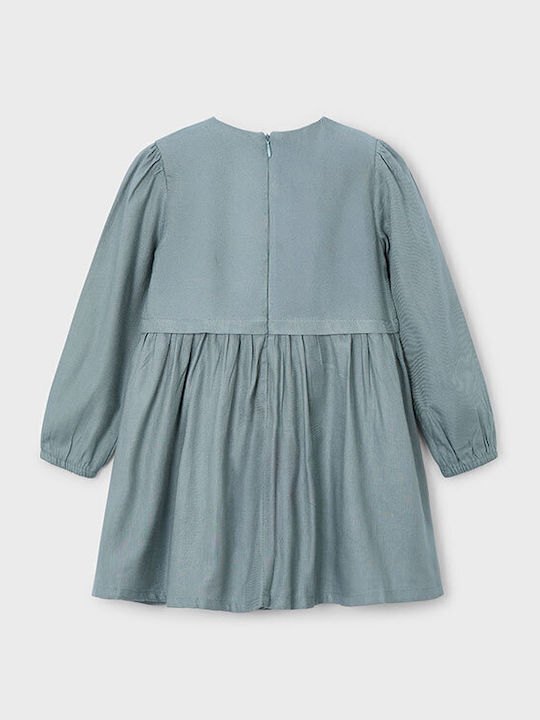 Boho Style Kinderkleid Langärmelig Mint, Green