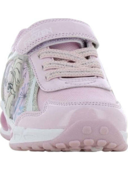 Frozen Kinder Sneakers mit Klettverschluss & Lichtern Rosa