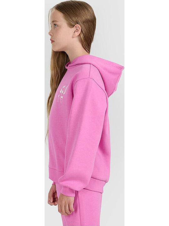 Kids Sweatshirt with Hood Pink