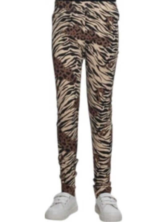 Σετ Παιδικά Κολάν Μακριά Animal Print, Μαύρο Animal Print