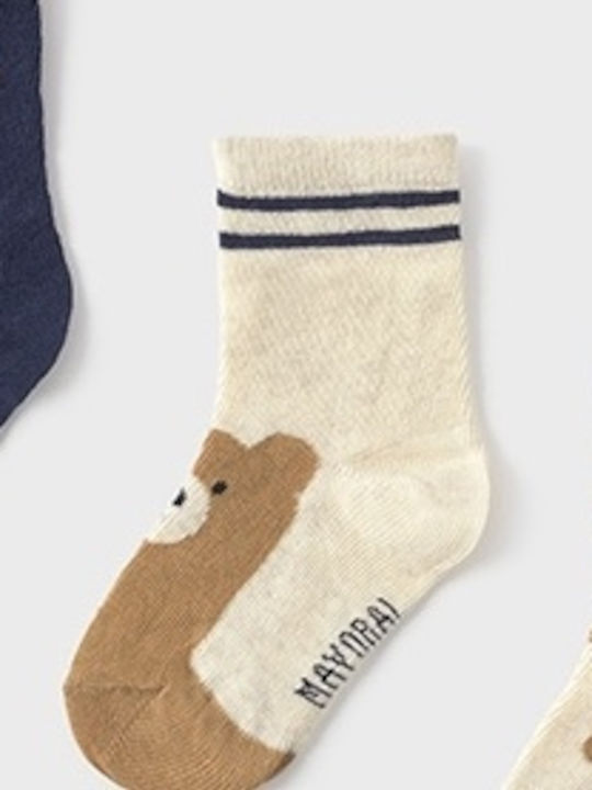 Mayoral Kids' Socks Beige 3 Pairs