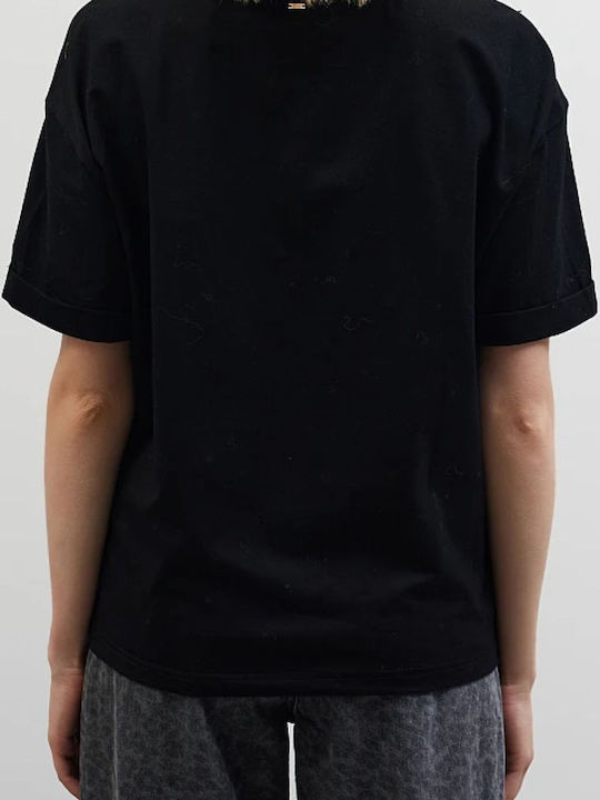 Damen T-Shirt Black