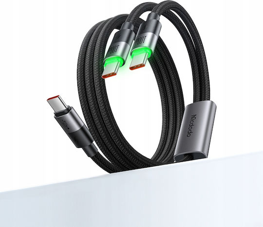 Mcdodo Usb-C 2in1 Fast Charging Cable Iphone Macbook Led 100W 2m