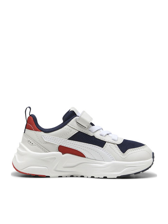 Trinity 2 Lt Kids Sports Shoes Running with Hoop & Loop Closure White