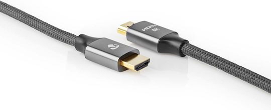 Nedis Hdmi La Hdmi Ultra High Speed 48 Gbps 8k La 60hz Cablu 1m Gri Antracit