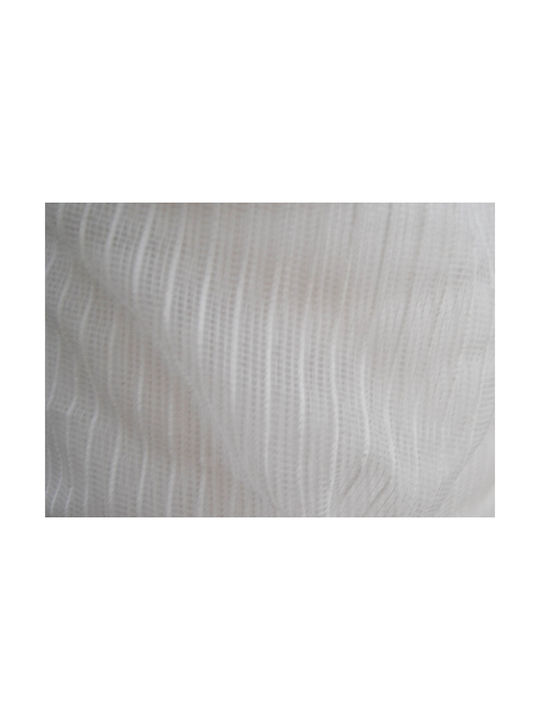 Saray Home White Pencil Pleat Curtain 100x220cm
