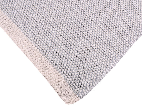 Liolios Home Blanket Nursery Swaddling Blankets Cotton Blue 80x100cm