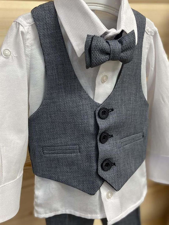 Extan Bebe Costum Botez Gri