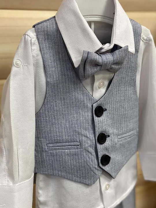 Extan Bebe Costum Botez Gri