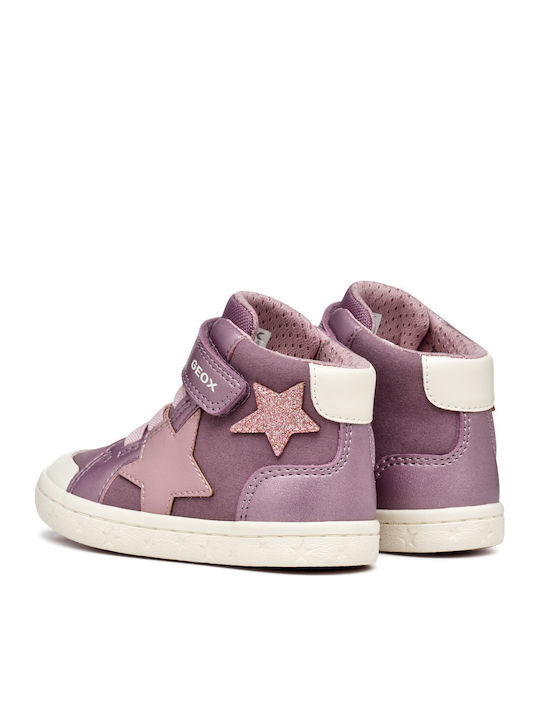 B Gisli Anatomical Kids Boots with Velcro Pink
