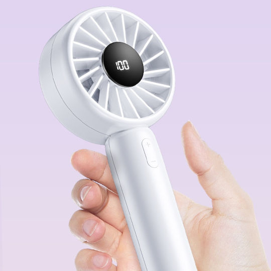 Mini Portable Fan Ct-110 5 Speeds Usb-c Compact Lightweight Set Sticker White