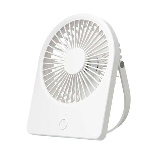 Mini Portable Fan Ct-108 Usb 2w Compact Lightweight Set Sticker White