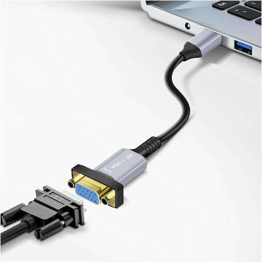 Linq DisplayPort la VGA Full HD 1080p Cablu Adaptor Negru