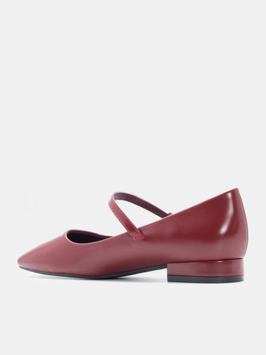 Ballerinas With strap Burgundy
