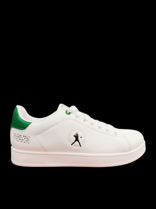 Ανδρικά Ανατομικά Sneakers Λευκό Με Πράσινο