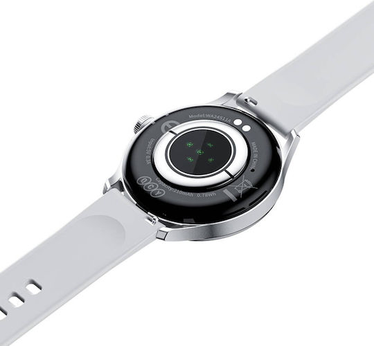 QCY Elite S11 Smartwatch with Heart Rate Monitor (Gray - Small)