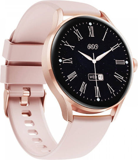 QCY Elite S11 Smartwatch с Пулсометър (Розово Злато - Small)
