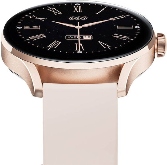 QCY Elite S11 Smartwatch с Пулсометър (Розово Злато - Small)