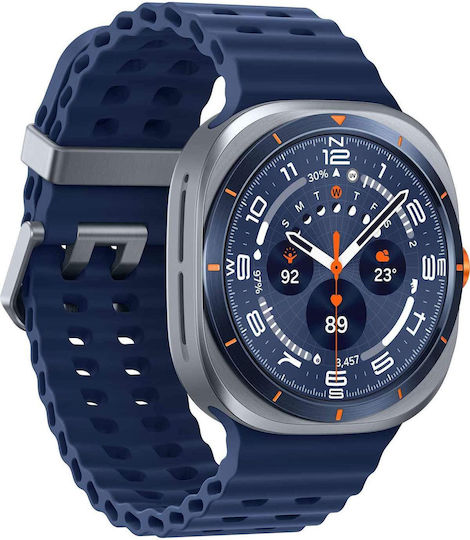 Samsung Galaxy Watch Ultra (2025) Titanium 47mm Waterproof with eSIM and Heart Rate Monitor (Blue)