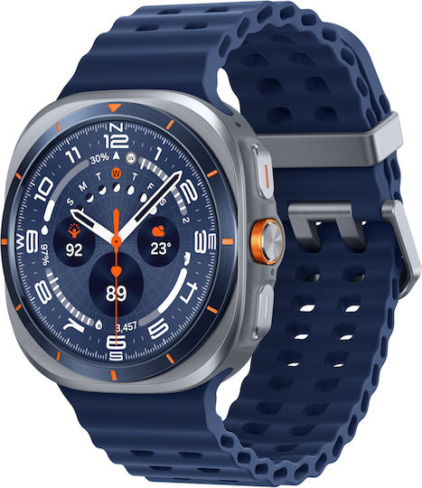 Samsung Galaxy Watch Ultra (2025) Titanium 47mm Waterproof with eSIM and Heart Rate Monitor (Blue)