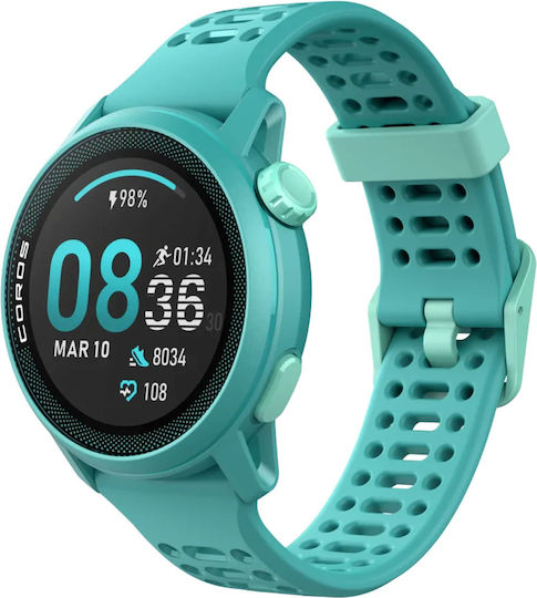 Coros Pace 3 Smartwatch με Παλμογράφο (Τιρκουάζ)