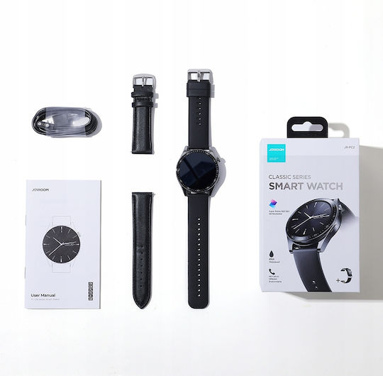 Joyroom Classic Series JR-FC2 47mm Waterproof Smartwatch with Heart Rate Monitor (Black)