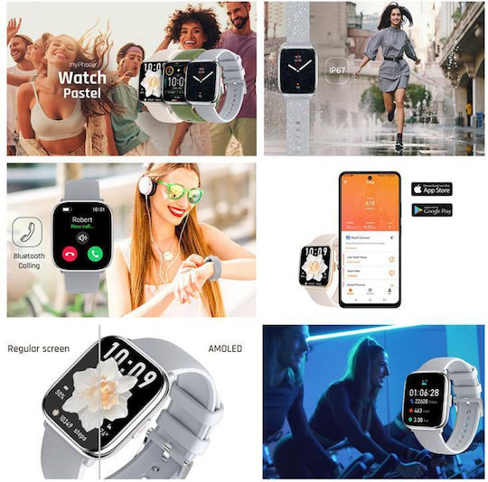 MyPhone Pastel 36mm Smartwatch (Πράσινο)