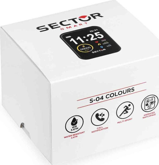 Sector S-04 Aluminium 40mm Smartwatch with Heart Rate Monitor (Purple)