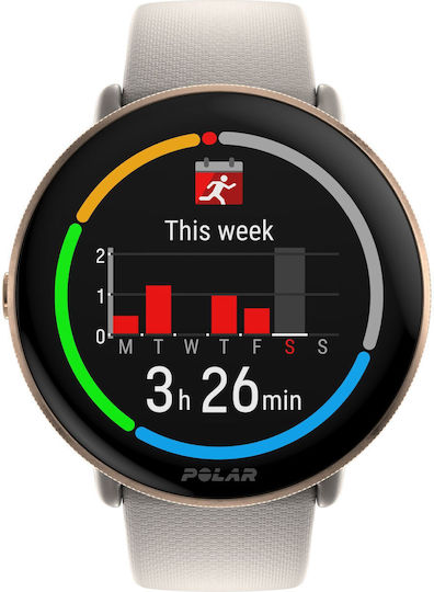 Polar Ignite 3 43мм Смартчасовник с Пулсомер (Greige Sand)