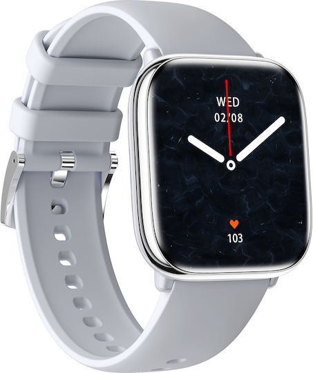 MyPhone Pastel 36mm Smartwatch (Ασημί)