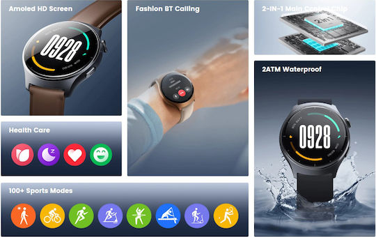 Mibro Lite 3 45mm Smartwatch with Heart Rate Monitor (Gray)
