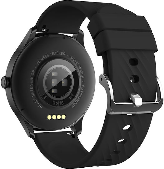 Denver SWC-387 Smartwatch με Παλμογράφο (Μαύρο)
