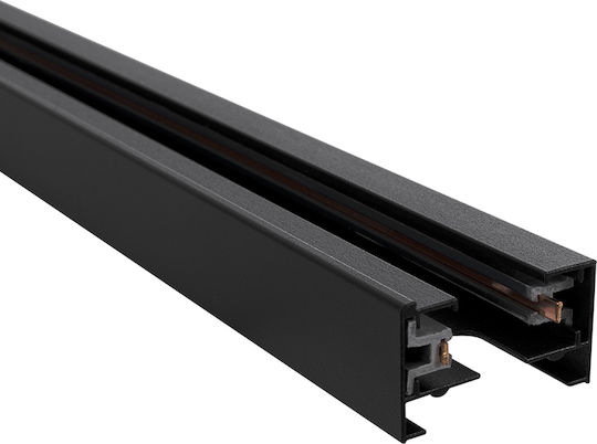 GloboStar Mounting Rail for Spotlights made of Aluminum Black 60984-3M