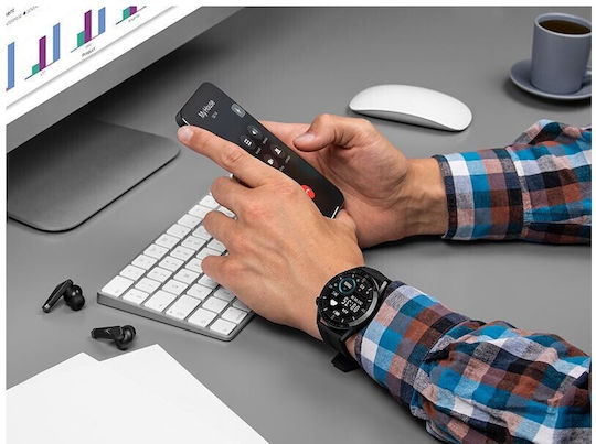 Tracer SM6 Opal Smartwatch με Παλμογράφο (Μαύρο)