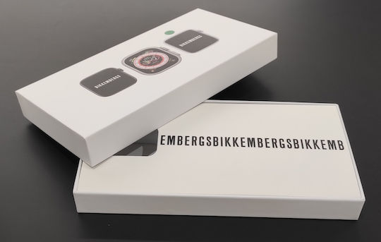 Bikkembergs BK06 Medium Aluminium Smartwatch mit Pulsmesser (Schwarz)