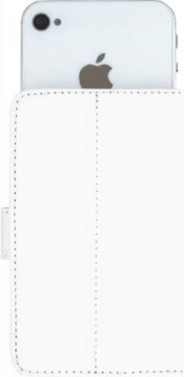 Bigben Connected Faltbare Hülle Universelles Smartphone 6,5'' 6,8'' Faltbare Brieftasche Kartenhalter Verschlusslasche Weiß