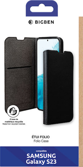 Bigben Case Galaxy S23 Folio Wallet Stand Function Black