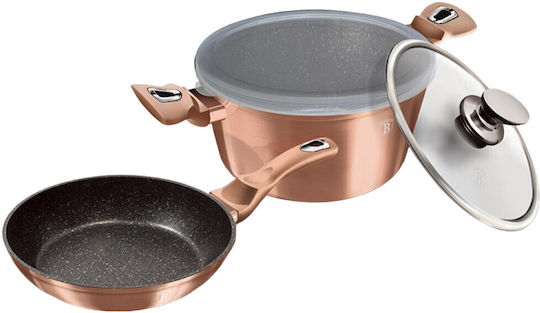 Berlinger Haus Metallic Line Kochgeschirr-Set aus Aluminium Kupfer mit Antihaftbeschichtung 2 Teile