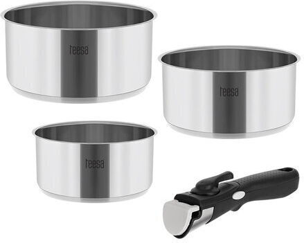 Teesa Cook Expert Комплект Кастрюли От Неръждаема Стомана 3 Части
