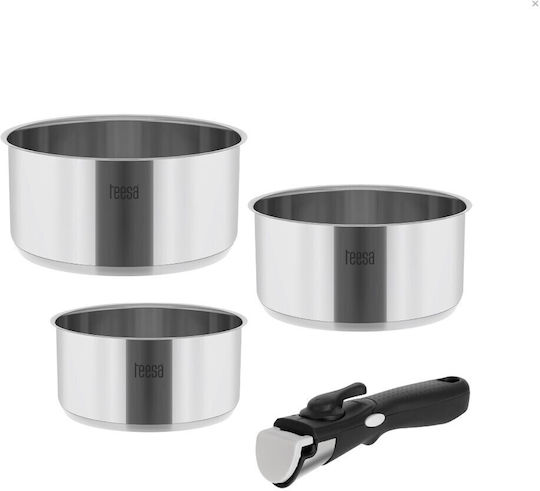 Teesa Cook Expert Комплект Кастрюли От Неръждаема Стомана 3 Части