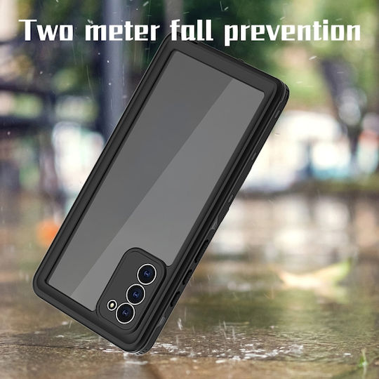 Redpepper Shockproof Waterproof 360 Full Cover Πλαστικό Αδιάβροχο Μαύρο (Galaxy Note 20)