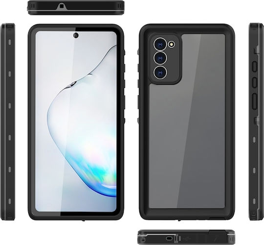 Redpepper Shockproof Waterproof 360 Full Cover Πλαστικό Αδιάβροχο Μαύρο (Galaxy Note 20)