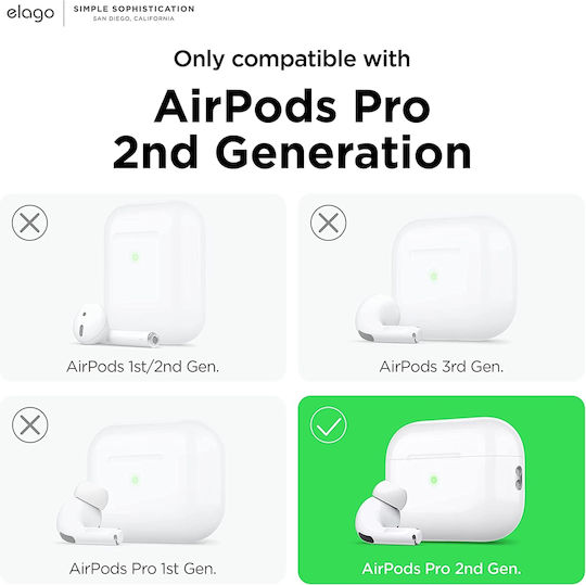 Elago Ice Cream Silicone Case with Keychain Mint for Apple AirPods Pro 2