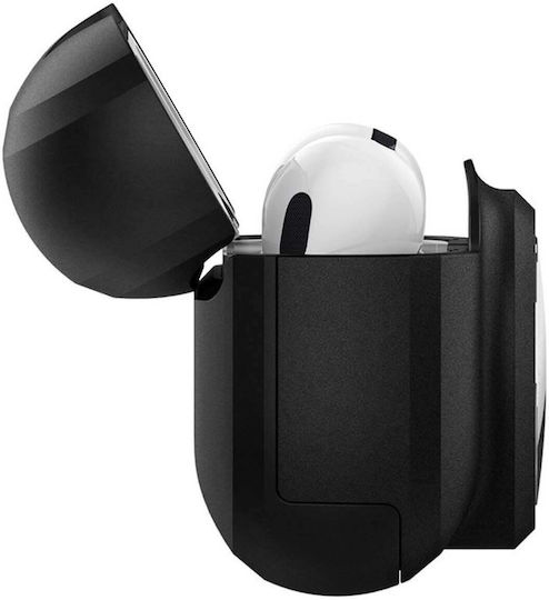Spigen Tag Armor Duo Θήκη Σιλικόνης με Γάντζο σε Μαύρο χρώμα για Apple AirPods Pro