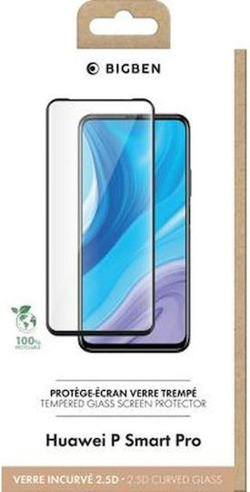 Bigben Connected Gehärtetes Glas Displayschutzfolie Huawei P Smart Pro 2019 Fingerabdruckfrei Transparent