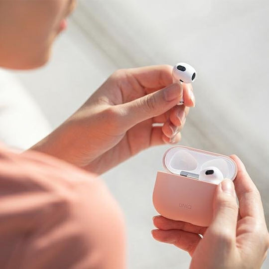 Uniq Lino Silicone Case Blush Pink for Apple AirPods 3