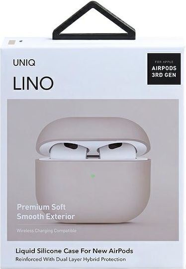 Uniq Lino Silicone Case Blush Pink for Apple AirPods 3