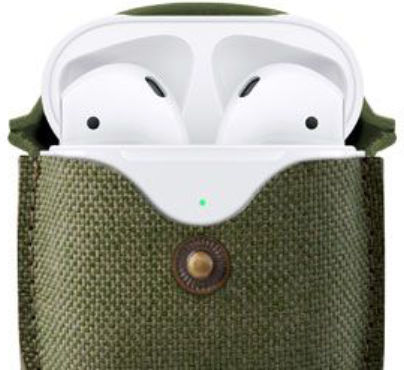 Twelve South AirSnap Калъф с кука в Зелен цвят за Apple AirPods 1 / AirPods 2